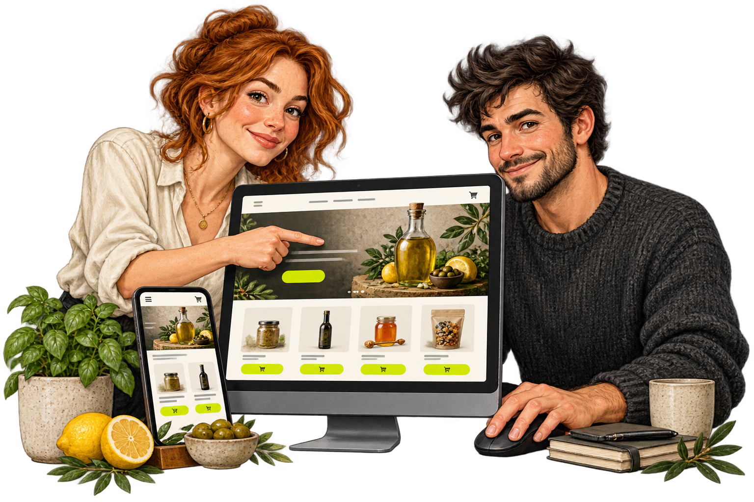 Website Building service illustration